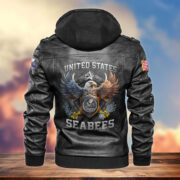 Premium US Veterans Leather Jacket BPVC230902, Gifts For US Veterans, Gifts For Veterans Day - Image 13
