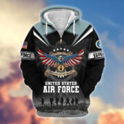 Premium Honoring All Who Served US Veterans Zip Hoodie APHN240912, Gifts For US Veterans, Gifts For Veterans Day - Image 23