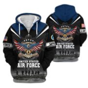 Premium Honoring All Who Served US Veterans Zip Hoodie APHN240912, Gifts For US Veterans, Gifts For Veterans Day - Image 28