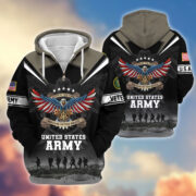 Premium Honoring All Who Served US Veterans Zip Hoodie APHN240912, Gifts For US Veterans, Gifts For Veterans Day - Image 7