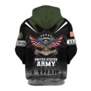 Premium Honoring All Who Served US Veterans Zip Hoodie APHN240912, Gifts For US Veterans, Gifts For Veterans Day - Image 3