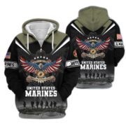 Premium Honoring All Who Served US Veterans Zip Hoodie APHN240912, Gifts For US Veterans, Gifts For Veterans Day - Image 22