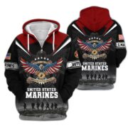 Premium Honoring All Who Served US Veterans Zip Hoodie APHN240912, Gifts For US Veterans, Gifts For Veterans Day - Image 19