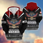 Premium Honoring All Who Served US Veterans Zip Hoodie APHN240912, Gifts For US Veterans, Gifts For Veterans Day - Image 19