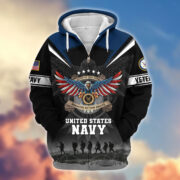 Premium Honoring All Who Served US Veterans Zip Hoodie APHN240912, Gifts For US Veterans, Gifts For Veterans Day - Image 11