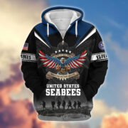 Premium Honoring All Who Served US Veterans Zip Hoodie APHN240912, Gifts For US Veterans, Gifts For Veterans Day - Image 14
