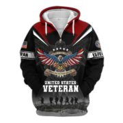 Premium Honoring All Who Served US Veterans Zip Hoodie APHN240912, Gifts For US Veterans, Gifts For Veterans Day - Image 35