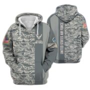 Premium USAF Veteran Zip Hoodie VPVC605304, Gifts For Air Force Veteran