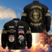 Premium United States Merchant Marine Veteran Bomber Jacket BPVC141010, Gifts For Merchant Marine Veteran