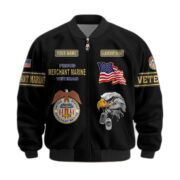Premium United States Merchant Marine Veteran Bomber Jacket BPVC141010, Gifts For Merchant Marine Veteran - Image 2