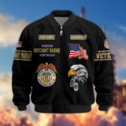 Premium United States Merchant Marine Veteran Bomber Jacket BPVC141010, Gifts For Merchant Marine Veteran - Image 2