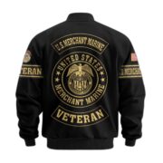 Premium United States Merchant Marine Veteran Bomber Jacket BPVC141010, Gifts For Merchant Marine Veteran - Image 3