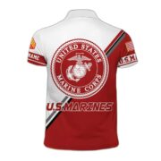 Premium USMC Polo Shirt VPVC205103, Custom Name, Rank, Year Gift For Marine Veteran - Image 2