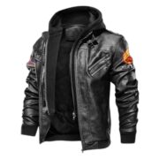 Premium USMC Leather Jacket VPVC701203, Custom Name, Rank, Gifts For Marine Veteran - Image 2