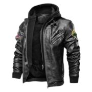 Premium US Army Leather Jacket VPVC701301, Custom Name, Rank, Gifts For Army Veteran - Image 2