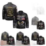 Premium Personalized US Veterans Leather Jackets BPVC231001, Gifts For US Veterans