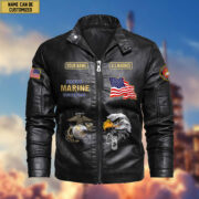 Premium Personalized US Veterans Leather Jackets BPVC231001, Gifts For US Veterans - Image 15