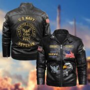 Premium Personalized US Veterans Leather Jackets BPVC231001, Gifts For US Veterans - Image 8