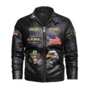 Premium Personalized US Veterans Leather Jackets BPVC231001, Gifts For US Veterans - Image 3