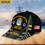 Premium Custom Name, Rank, Years Of Service US Retired Cap BPVC301010 - Image 25