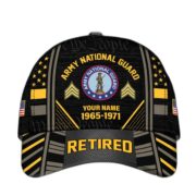 Premium Custom Name, Rank, Years Of Service US Retired Cap BPVC301010 - Image 9