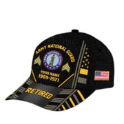 Premium Custom Name, Rank, Years Of Service US Retired Cap BPVC301010 - Image 10