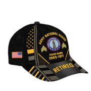 Premium Custom Name, Rank, Years Of Service US Retired Cap BPVC301010 - Image 8