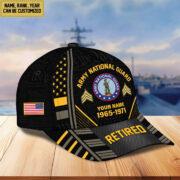 Premium Custom Name, Rank, Years Of Service US Retired Cap BPVC301010 - Image 8