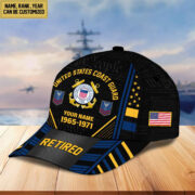 Premium Custom Name, Rank, Years Of Service US Retired Cap BPVC301010 - Image 31