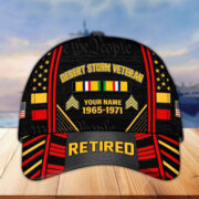 Premium Custom Name, Rank, Years Of Service US Retired Cap BPVC301010 - Image 42
