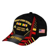 Premium Custom Name, Rank, Years Of Service US Retired Cap BPVC301010 - Image 43