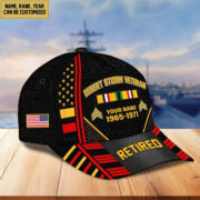 Premium Custom Name, Rank, Years Of Service US Retired Cap BPVC301010 - Image 41