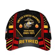 Premium Custom Name, Rank, Years Of Service US Retired Cap BPVC301010 - Image 18