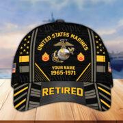 Premium Custom Name, Rank, Years Of Service US Retired Cap BPVC301010 - Image 21