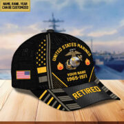 Premium Custom Name, Rank, Years Of Service US Retired Cap BPVC301010 - Image 20