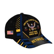 Premium Custom Name, Rank, Years Of Service US Retired Cap BPVC301010 - Image 11