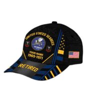 Premium Custom Name, Rank, Years Of Service US Retired Cap BPVC301010 - Image 16