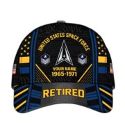 Premium Custom Name, Rank, Years Of Service US Retired Cap BPVC301010 - Image 33