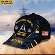Premium Custom Name, Rank, Years Of Service US Retired Cap BPVC301010 - Image 34