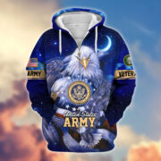Premium US Veterans Zip Hoodie APHN041112, Gifts For US Veterans - Image 3