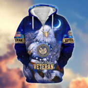 Premium US Veterans Zip Hoodie APHN041112, Gifts For US Veterans - Image 27