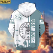 Premium Custom USAF Veteran Zip Hoodie VPVC607004, Gifts For Air Force Veteran - Image 3
