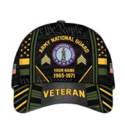 Premium Custom Name, Rank, Years Of Service US Veterans Cap BPVC060801 - Image 8