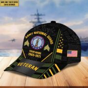 Premium Custom Name, Rank, Years Of Service US Veterans Cap BPVC060801 - Image 10