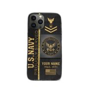 US Navy Phone Case, Gifts For Navy Veteran, Gifts For Veterans Day, Father's Day VPVC501102 - Image 2