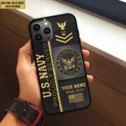 US Navy Phone Case, Gifts For Navy Veteran, Gifts For Veterans Day, Father's Day VPVC501102 - Image 3