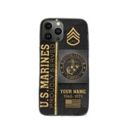 USMC Phone Case, Gifts For Marine Veteran, Gifts For Veterans Day, Father's Day VPVC501103 - Image 2