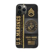 USMC Phone Case, Gifts For Marine Veteran, Gifts For Veterans Day, Father's Day VPVC501103
