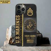 USMC Phone Case, Gifts For Marine Veteran, Gifts For Veterans Day, Father's Day VPVC501103