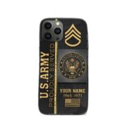 US Army Phone Case, Gifts For Army Veteran, Gifts For Veterans Day, Father's Day VPVC501101 - Image 2
